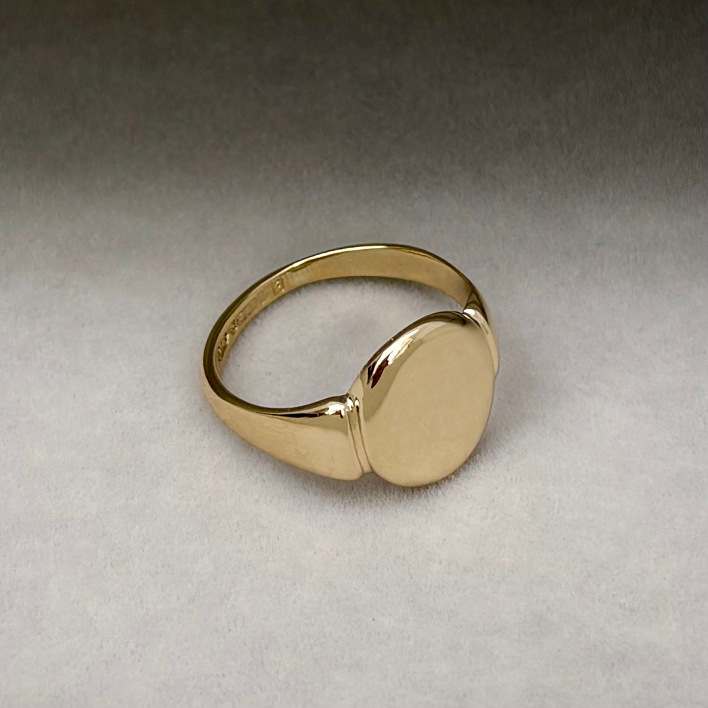 Special order - Vintage 1960s 9ct Yellow Gold Oval Signet Ring