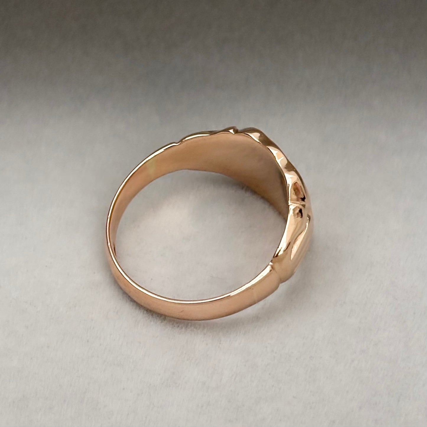 Special order - Vintage 1920s 9ct rose gold shield signet ring