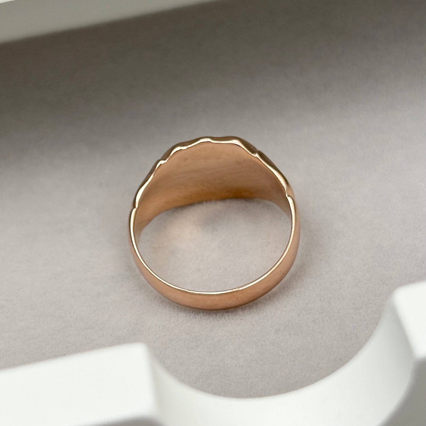 Special order - Vintage 1920s 9ct rose gold shield signet ring