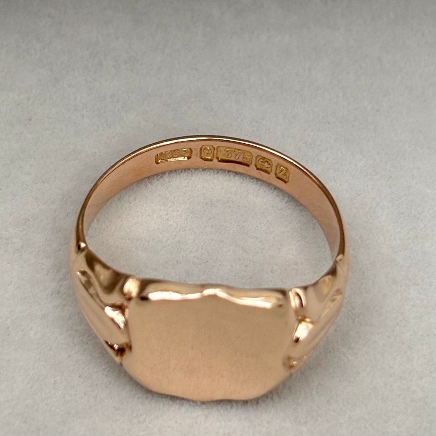 Special order - Vintage 1920s 9ct rose gold shield signet ring